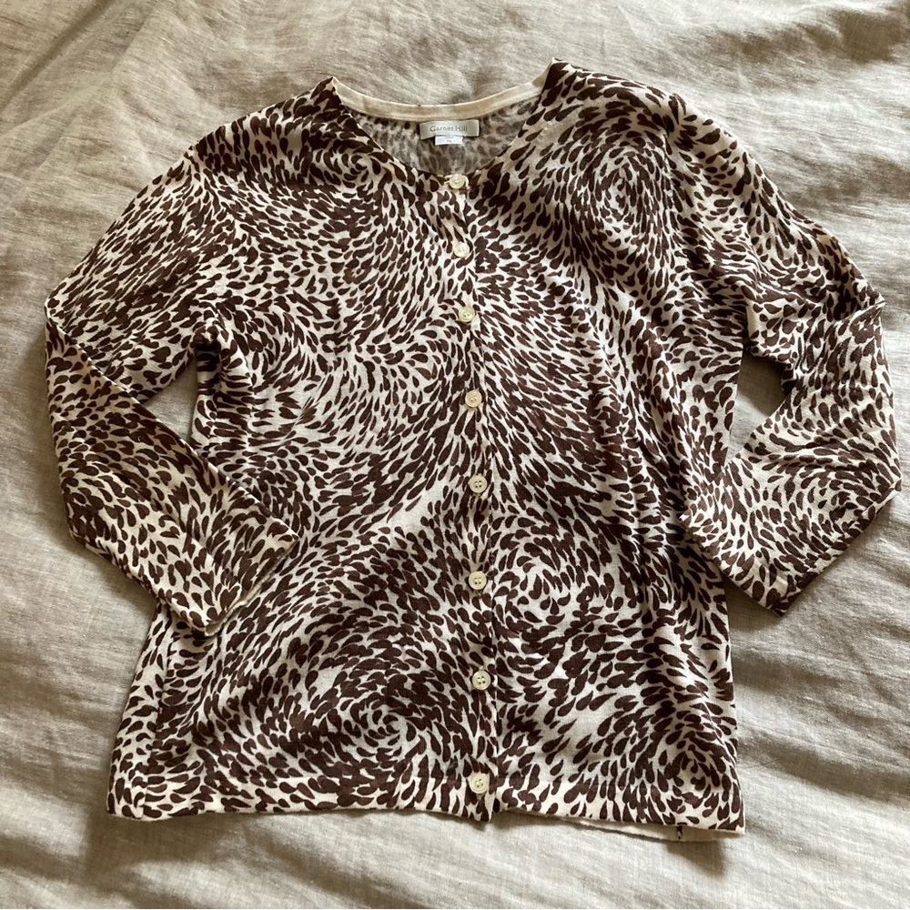 Garnet Hill Merino Wool Cardigan